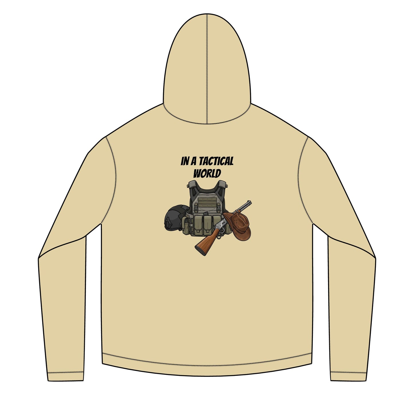 Modern Gunslinger Hoodie — "Just a Modern Gunslinger" Tactical Graphic Hoodie