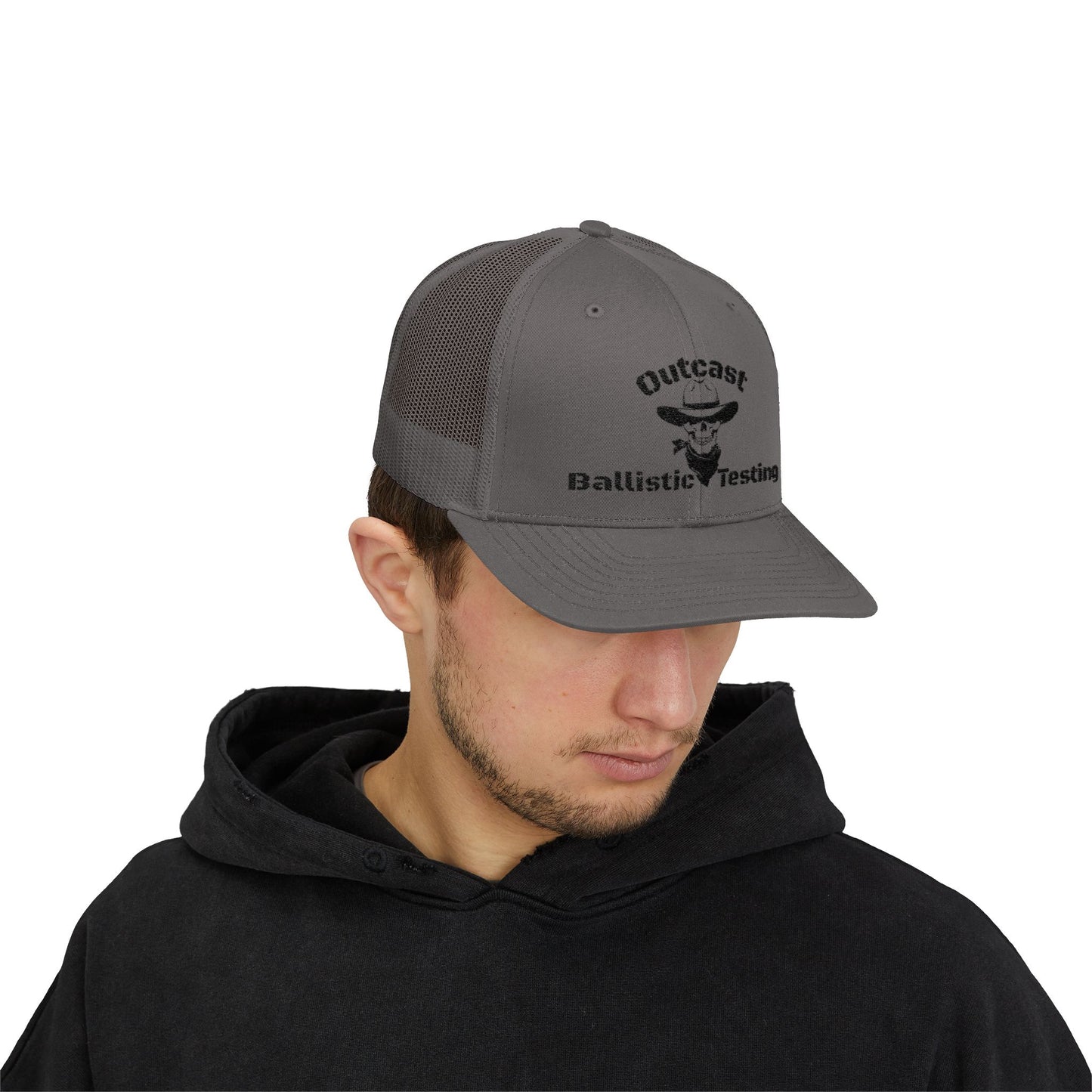 Outcast Ballistic Testing Snapback Trucker Cap - Tactical Style Hat for Outdoor Enthusiasts