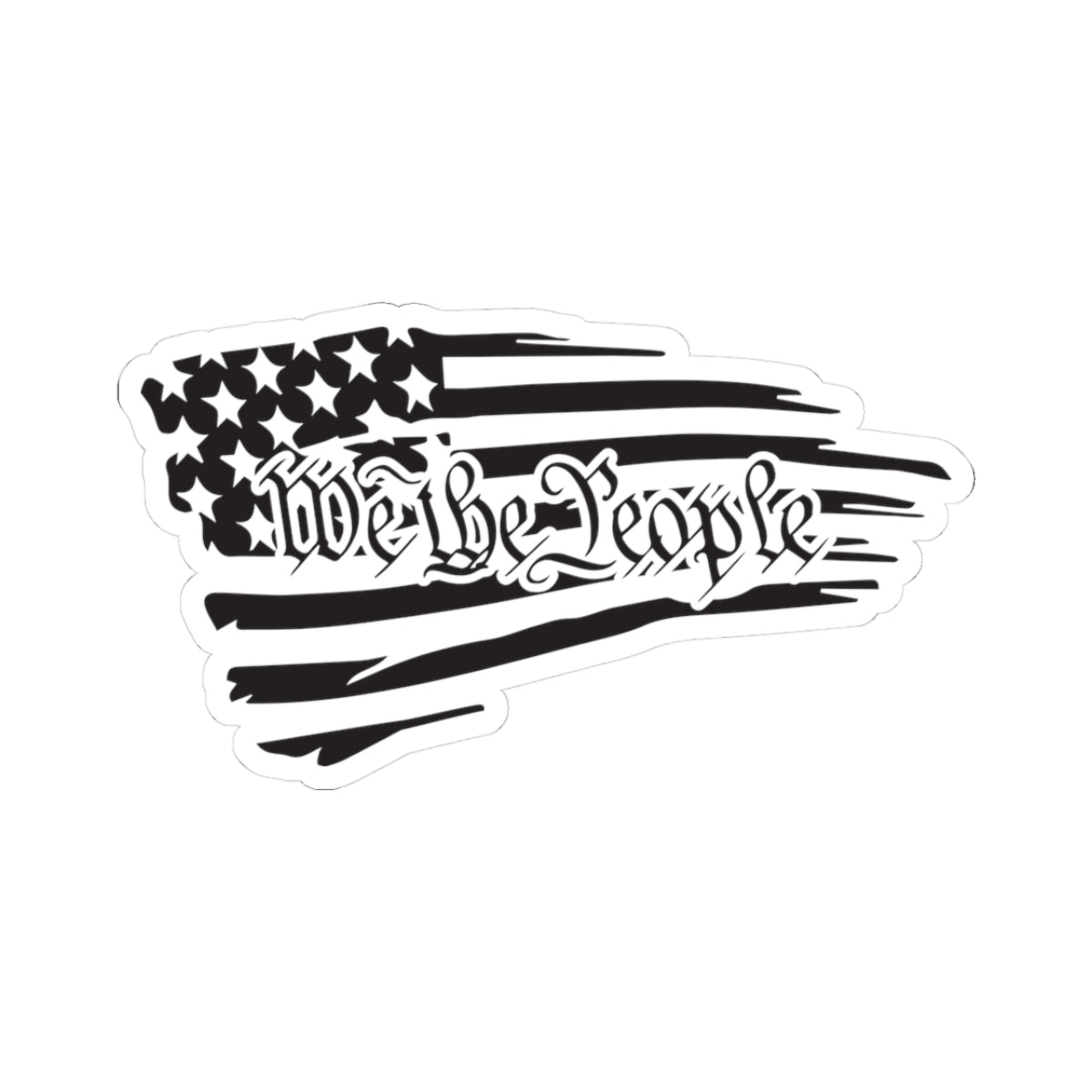 We the People - Patriotic Vinyl Decals for Laptops, Water Bottles, Car Windows, Gifts, USA 4th of July