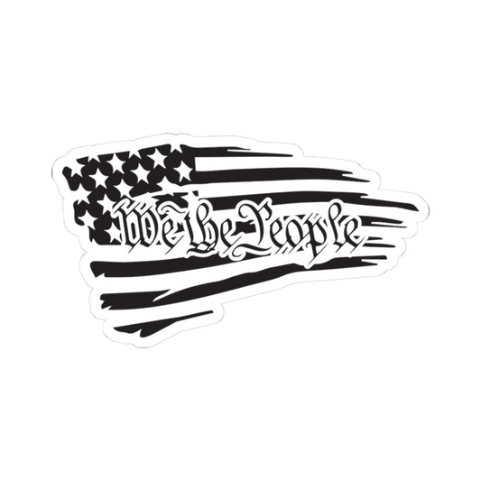 We the People - Patriotic Vinyl Decals for Laptops, Water Bottles, Car Windows, Gifts, USA 4th of July