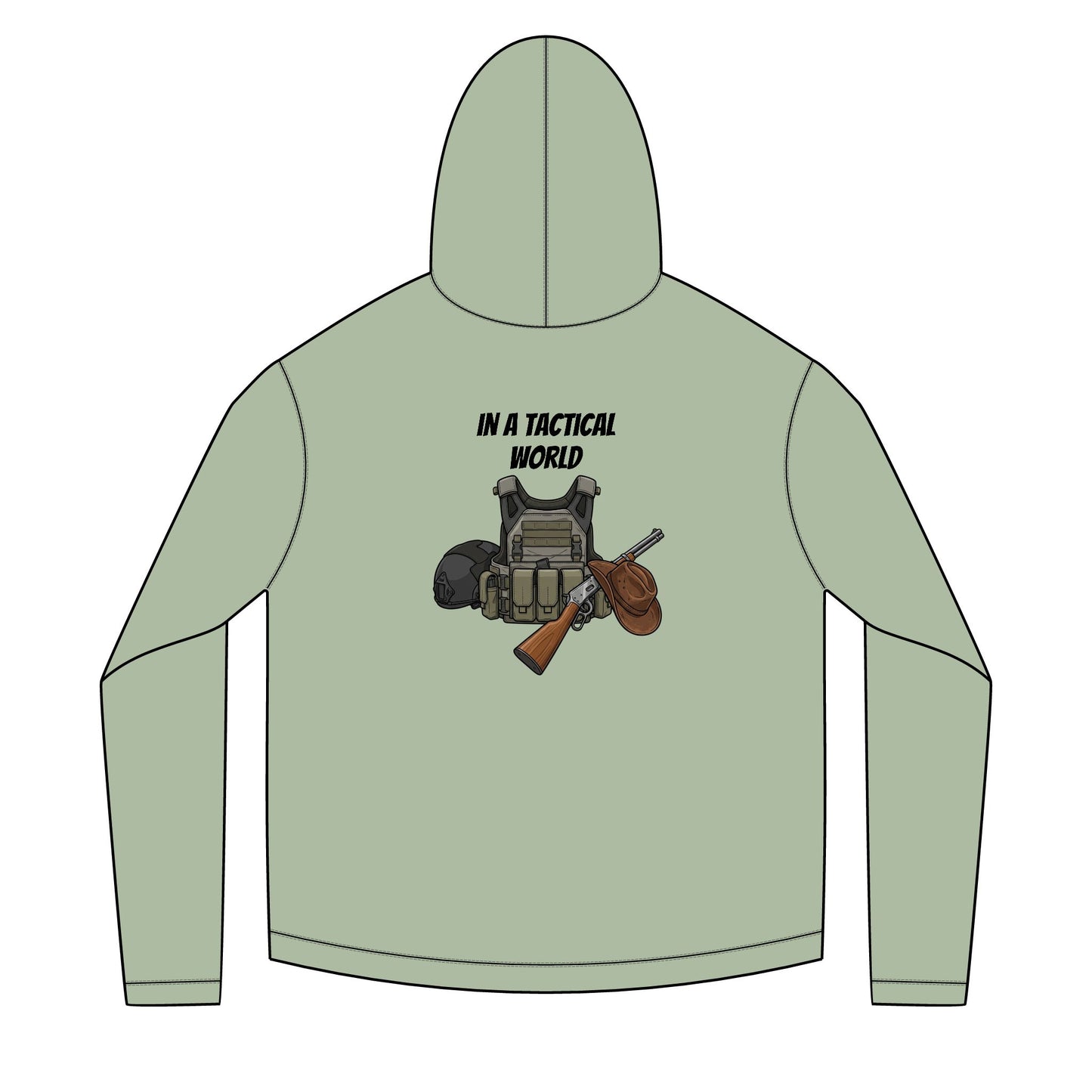 Modern Gunslinger Hoodie — "Just a Modern Gunslinger" Tactical Graphic Hoodie